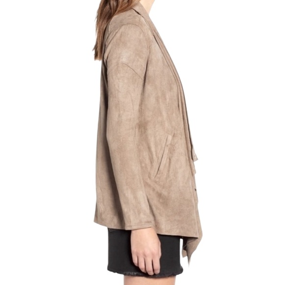 Blank NYC Cloud Nine Waterfall Drape Mt Rushmore Brown Jacket Cardigan Size M - Picture 3 of 16